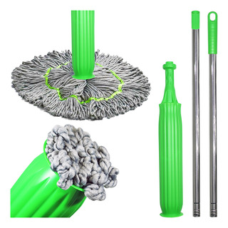 Esfregão Mop De Limpeza Auto Torção 360° Microfibra Esfregão Mop De Limpeza Auto Torção 360° Microfibra