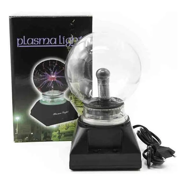 Lámpara De Plasma Bola De Cristal Tesla Energía Bobina Foco