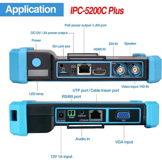 Comprobador Cctv Rsrteng Coaxiales Poe, Ptz, Rs485, Hd / Bcv