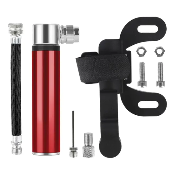 Minibomba Para Bicicleta: Aleación De Aleación Rápida, Portá