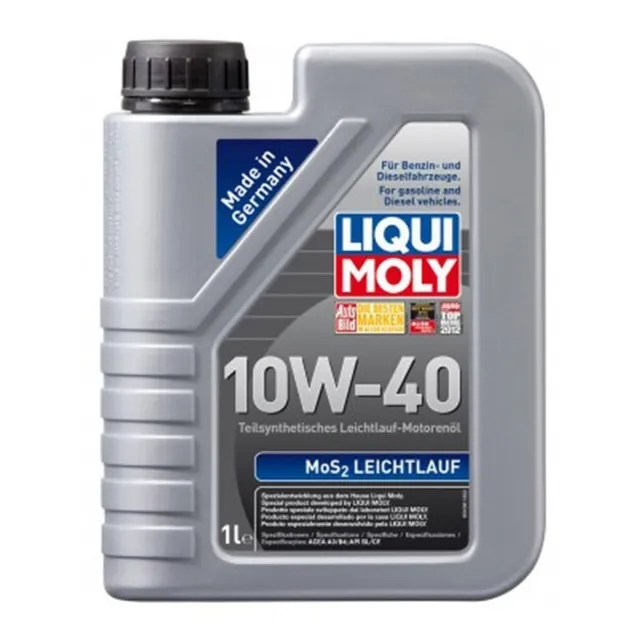 Liqui Moly MoS2 Leichtlauf Aceite Para Motor Semi-sintético 10W-40 Para Auto/Camioneta 1 Unidad 1L