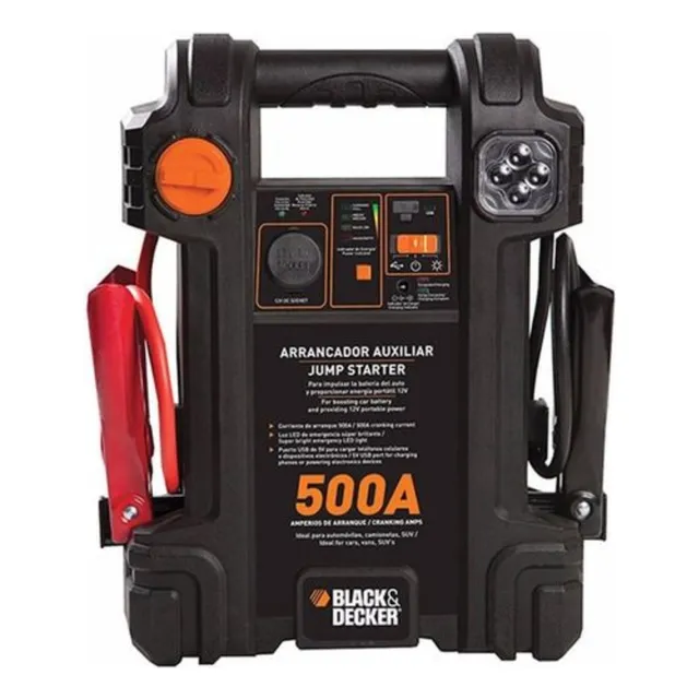 Arrancador Auxiliar Black + Decker C/compresor 500a 12v Usb