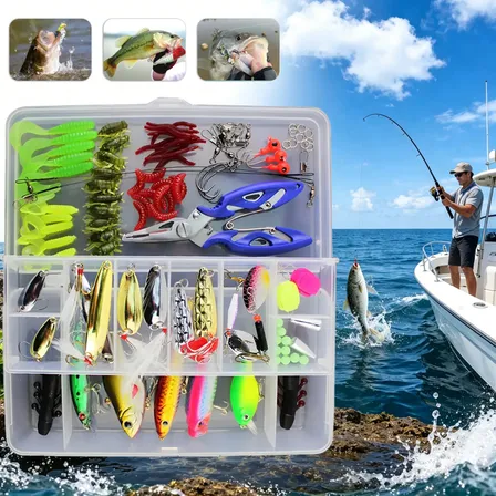 Kit 108 Unidades Iscas Cor Azul Artificiais Pesca Tilapia Pe Azul