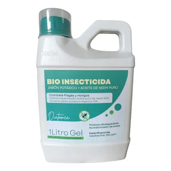 Jabón Potásico Con Aceite Neem 1lt Insecticida Orgánico