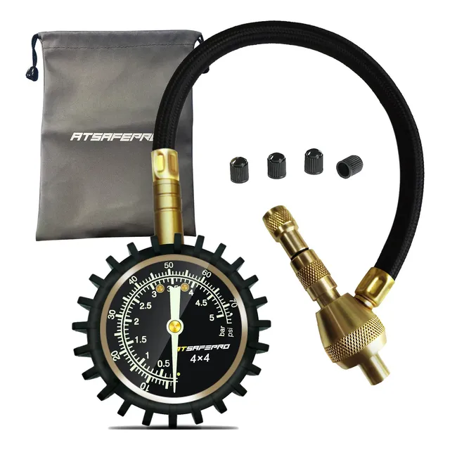 Desinflador De Neumáticos 2 En 1, Medidor 75 Psi 4x4