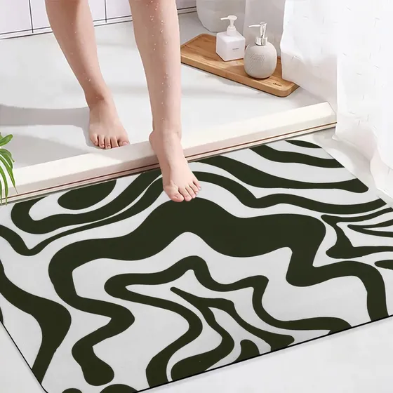 Haocoo Alfombra Baño 20 X 32  Super Absorbente Secado Rapido