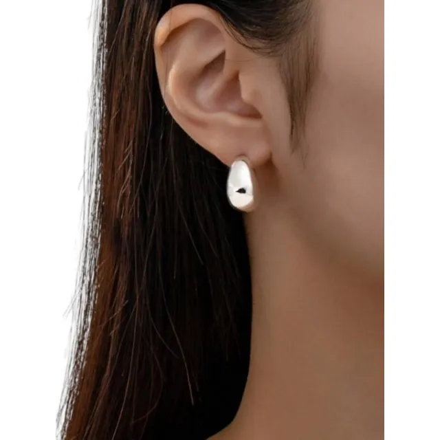 Aretes Largos Grace, Zamak Baño Oro, Colgantes, 2 Piezas