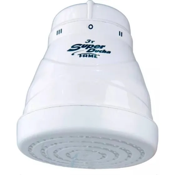 Ducha Electrica Super Fame Grande Color Blanco Potencia 5400 W