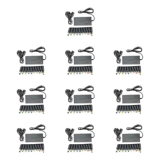 Kit 10 Peças Fonte Carregador Universal Notebook
