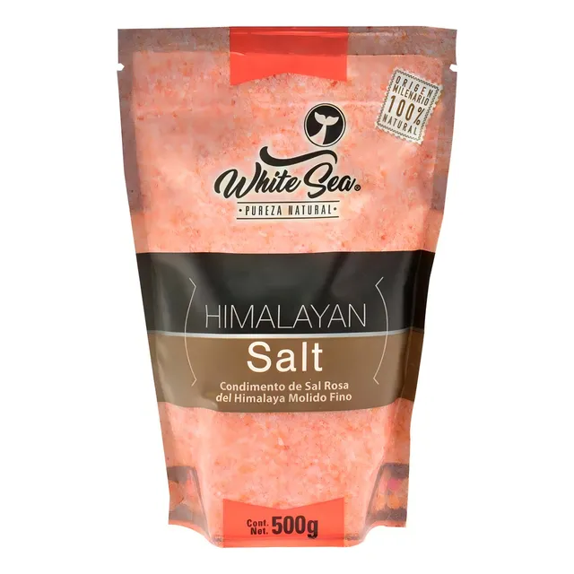 Sal Himalayan White Sea Rosa Molida de 500g