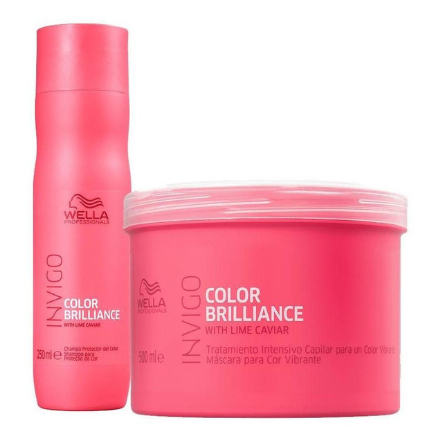 Kit Wella Pro Inv Brilliance Sh 250 + Masc 500 Kit Wella Pro Inv Brilliance Sh 250 + Masc 500