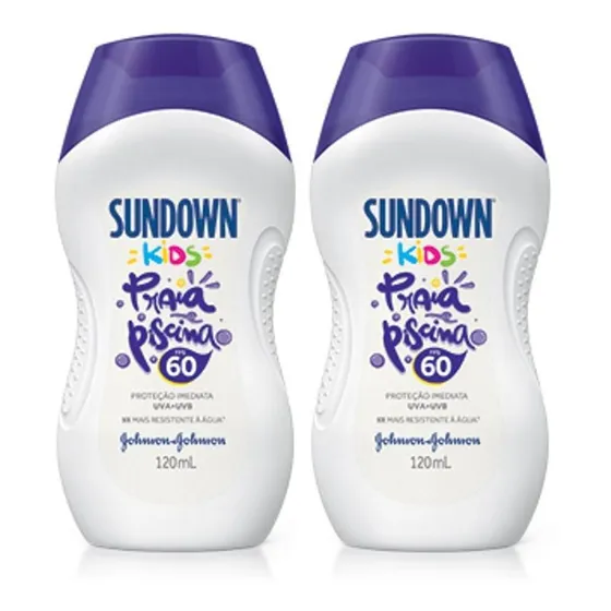 Kit Com 2 Protetor Solar Sundown Kids Fps 60 120ml