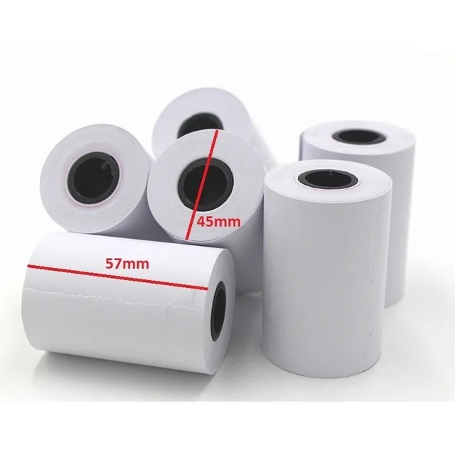 Rollo De Papel Termico De 57x35mm Caja Con 50pz