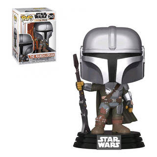 Star Wars Mandalorian Boneco Pop Funko The Mandalorian #345 Star Wars Mandalorian Boneco Pop Funko The Mandalorian #345