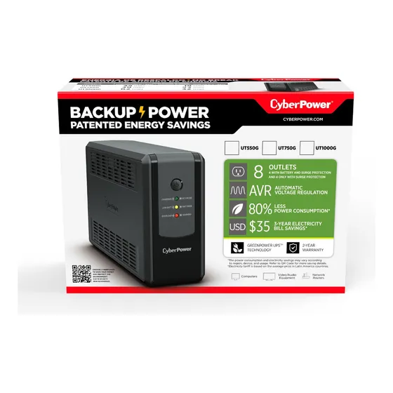 Ups Cyberpower Ut Series Ut550g 550va Entrada De 120v Y Salida De 110v