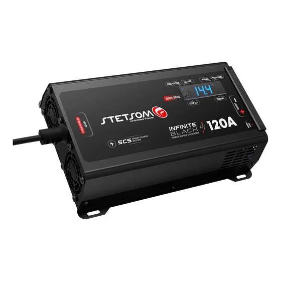 Fonte Stetsom Automotiva 120a Com Voltimetro Bivolt Sci Cor Preto