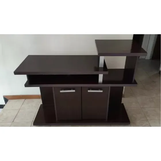 Mesa Modular Para Tv O Computadora Acabado Formica Marron