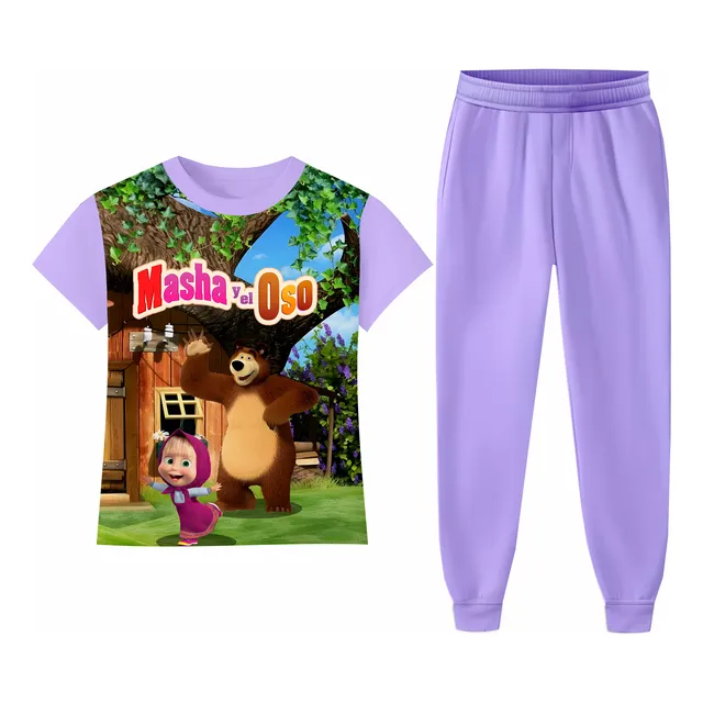 Pijama De Niña Masha Y El Oso 
