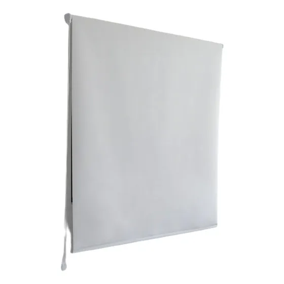 Cortina Volgen Blackout Roller Color blanco liso Medidas 250 cm x 135 cm
