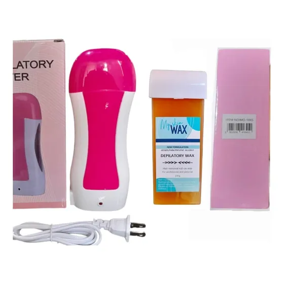 Kit Calentador Cera Rollon Maquina Para Depilacion Roll On 