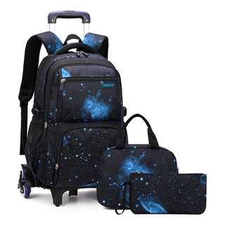 Mochila Antirrobo Para Estudiantes Con Carrito, Bolígrafo Y Bolso Pequeño (3 Piezas) Mochila Antirrobo Para Estudiantes Con Carrito, Bolígrafo Y Bolso Pequeño (3 Piezas)