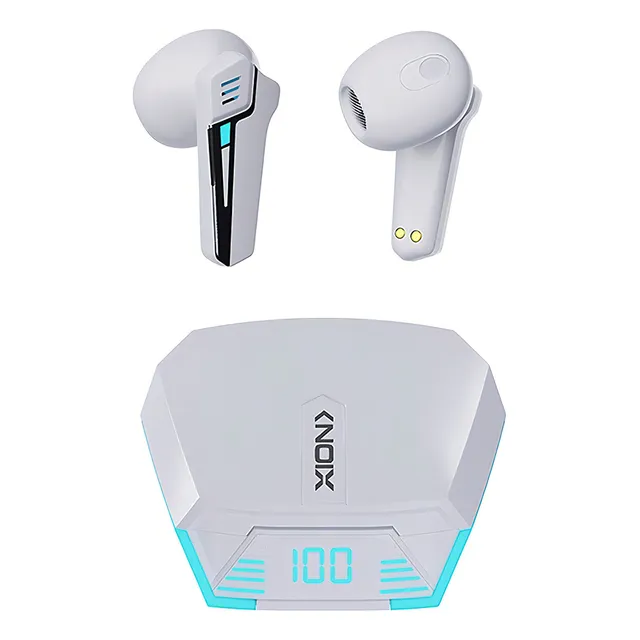 Auriculares y micrófono Bluetooth Xion Xi-AUGT para jugadores, color blanco