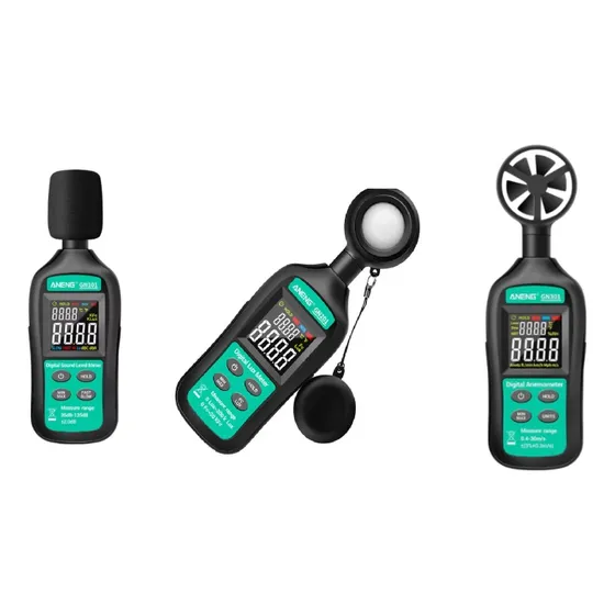 Combo Aneng Decibelimetro 101 Luxometro 201 Anemometro 301