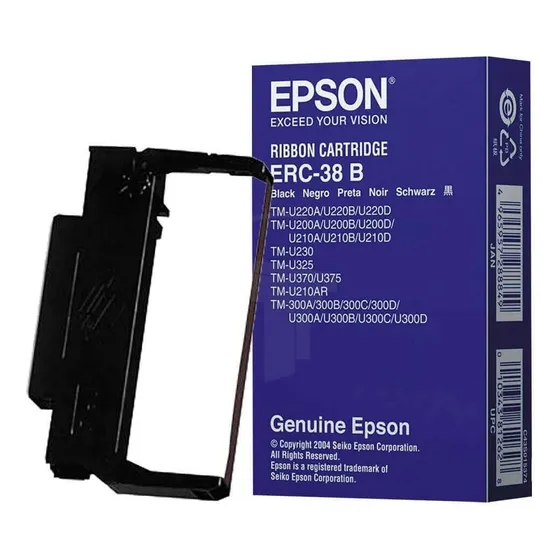 Cinta Epson Negra Para Miniprinters Erc-38b Tmu-200 Tm-300