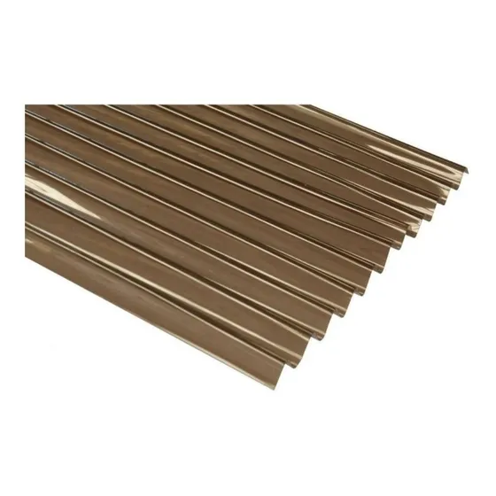 Chapa De Policarbonato Bronce Ondulada 3,60 Mts