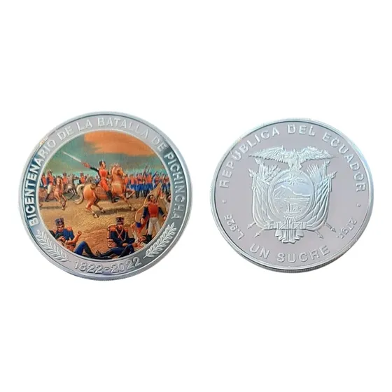Ecuador 1 Sucre Bicentenario Batalla Del Pichincha 1822-2022