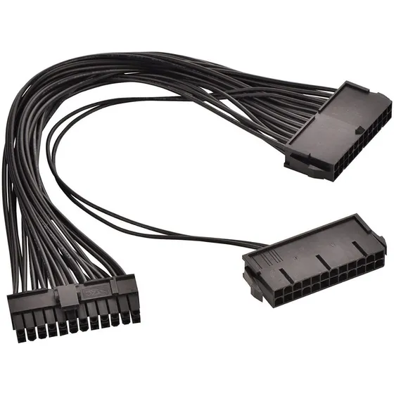 Cable Para Tarjeta 24pin Dual Psu  Atx Minar Extensor Mdj