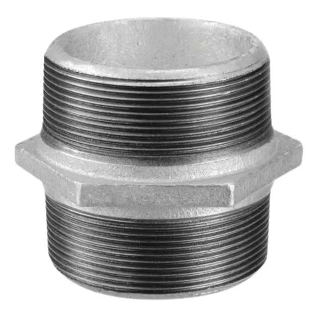 Niple Duplo Galvanizado 1.1/2'' Polegada Bsp- Tupy 150l 