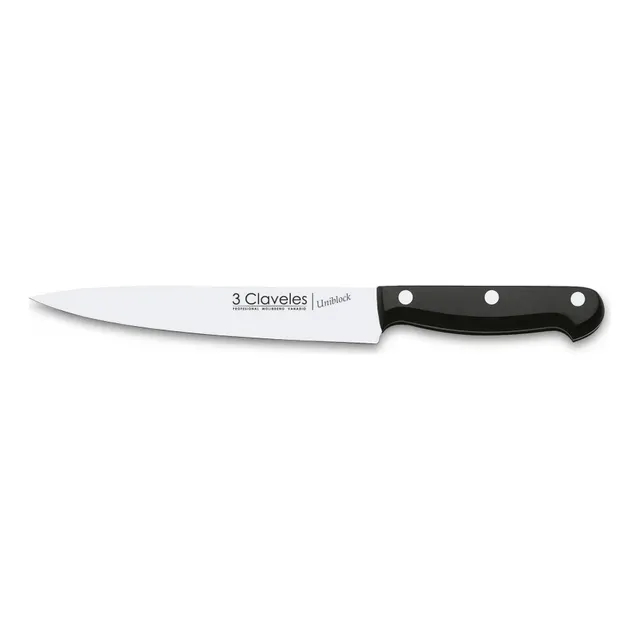 Cuchillo 3 Claveles Fileteador 17 Cm Uniblock  Cod 1148 C.e.
