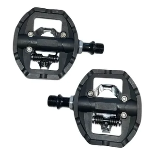 Par Pedal Clip E Plataforma Absolute Mtb Com Tacos 9/16 Preto