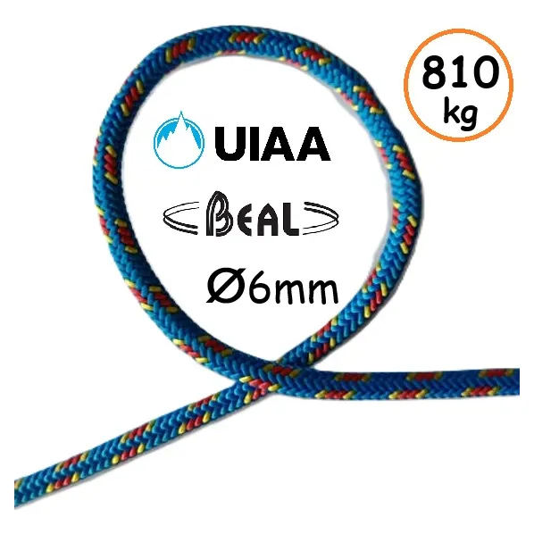 Cordino De Escalada 6mm Accessory Cord Drisa Uiaa