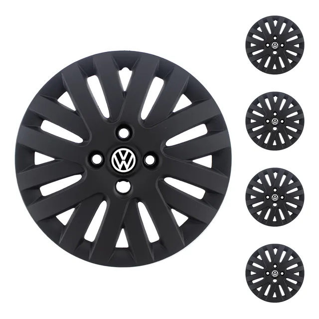 X4 Tazas Adaptable Gol Power 2006/2014 R14 Satinado + Logo