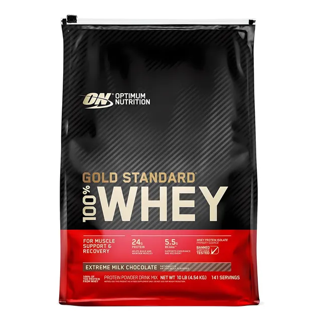 Proteina On Gold Standard 100% Whey 10 Lb Los Sabores