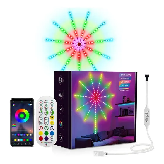 Luz Led De Fuegos Artificiales Con Control Remoto Con Cambio