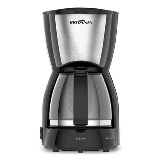 Cafeteira BritĂąnia 18 Cafezinhos Bcf19a Jarra De Vidro 550w Cor Preto Cafeteira BritĂąnia 18 Cafezinhos Bcf19a Jarra De Vidro 550w Cor Preto