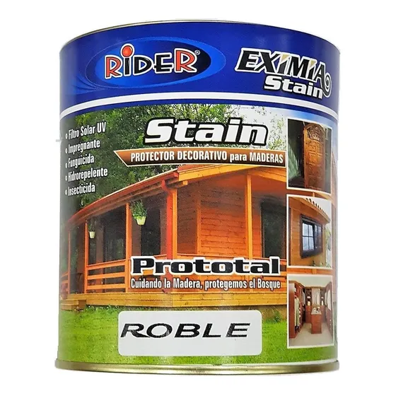 Protector Para Madera Rider Prototal Stain 20 Litros
