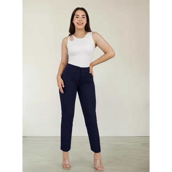 Pantalon De Vestir Para Mujer Con Pinzas