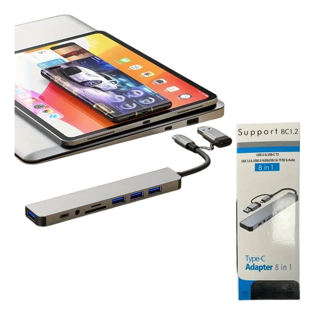 Adaptador Hub Usb C Multipuerto Extensor Multiple Mac Window