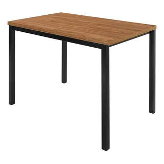 Mesa Jantar Ciplafe Flex Tubo Preto Fosco Tampo Madeira AmĂȘndoa 1,10m 4 Lugares Mesa Jantar Ciplafe Flex Tubo Preto Fosco Tampo Madeira AmĂȘndoa 1,10m 4 Lugares