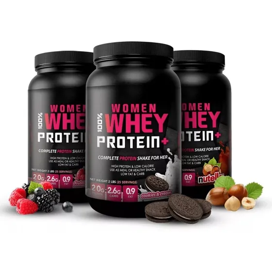Women Whey Proteína 100% 2 Lbs Sabor Cookies and Cream