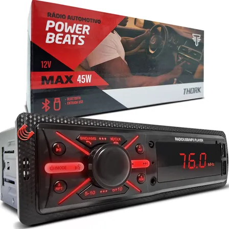 Aparelho Radio Player Completo Automotivo Universal Thork