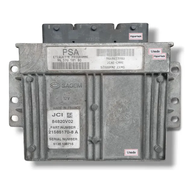 Modulo Injeção Citroen C3 1.4 Gasolina 9656298080 Desbloq