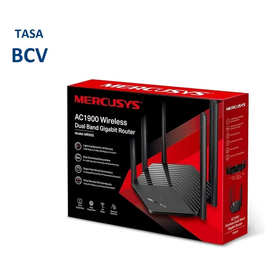 Router Mercusys Mr50g Ac1900 Dualband Gigabit Fibra Optica