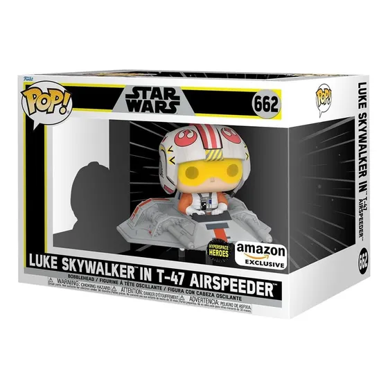 Funko Pop Ride Super Deluxe Luke Skywalker En T47 Airspeeder