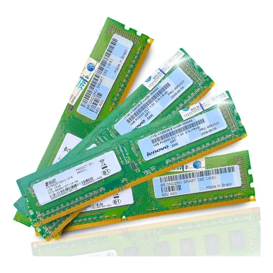 Kit 4x1g Memória Ram Ddr3 1gb Color Verde Smart 8500u Pc