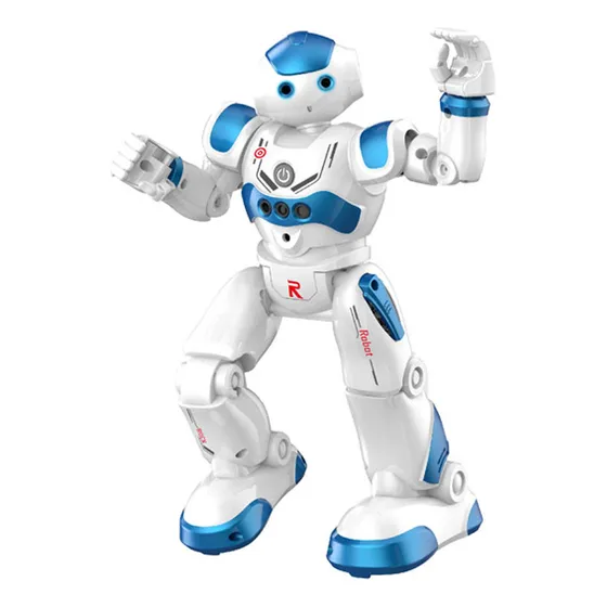 Robot Juguete Inteligente Canta Baila Gestos Programable Usb Color Azul